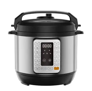 Instant Cooker 8 Quart 7-in-1 Electric Pressure Cooker Multi-Function Features & Stainless Steel Pot, Silver