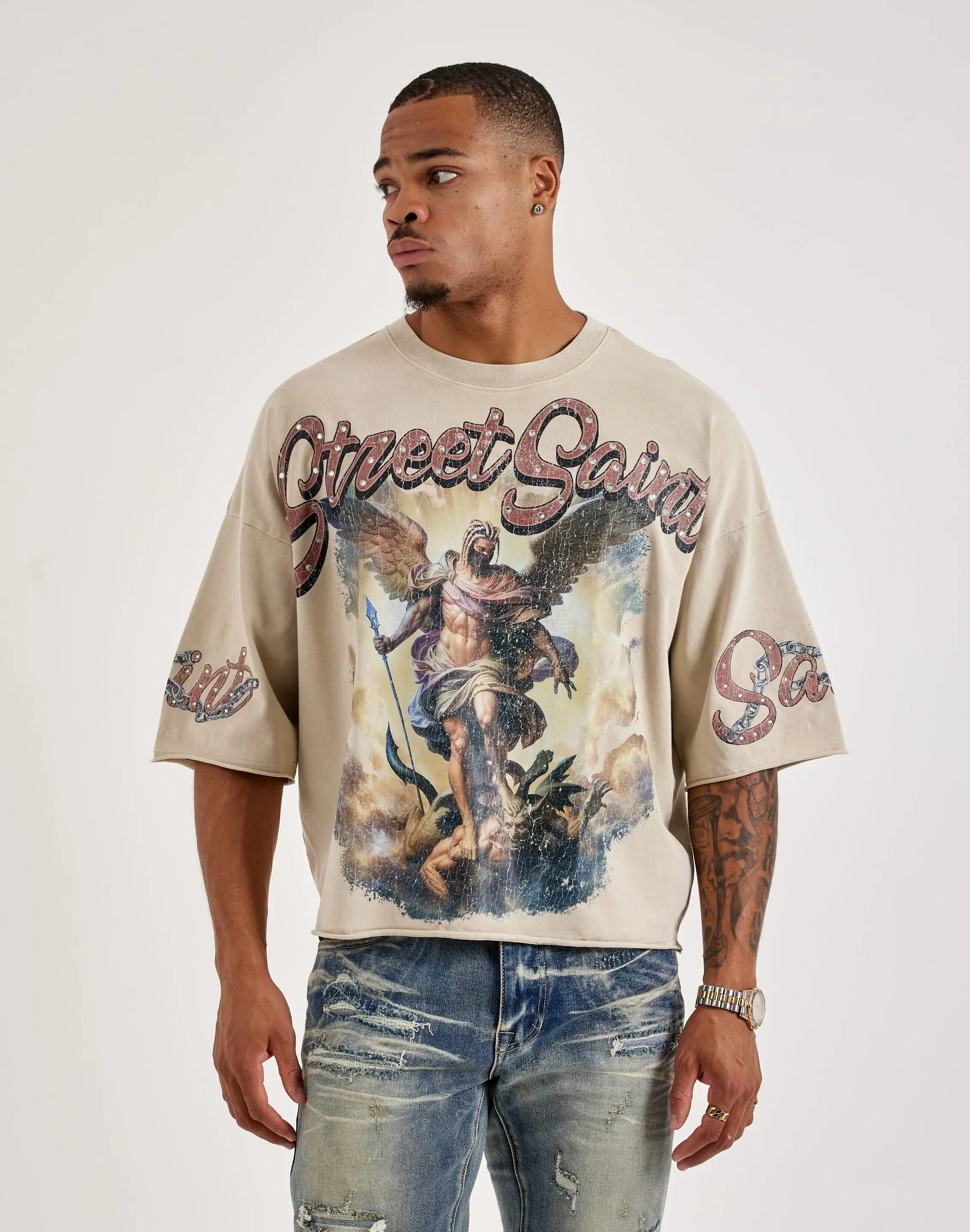 Mens Roku Studio Street Saint Tee