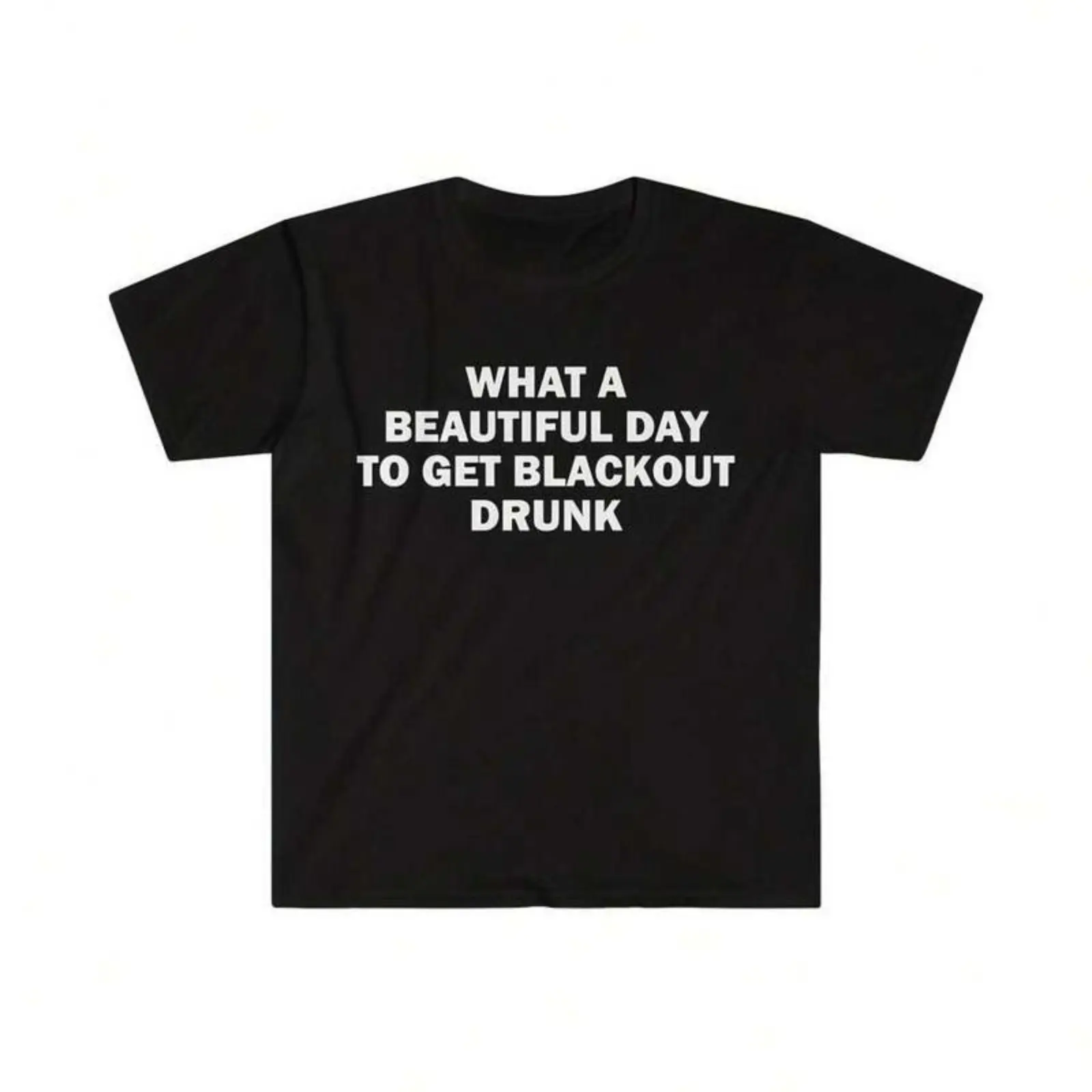 Alcoholic T-Shirt Humor Funny Gift Meme Unisex Offensive Tee  Casual Style Crewneck Short Sleeve Tops Shortsleeve Tropical