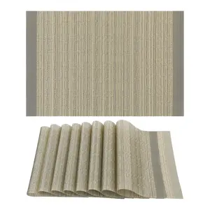 REGALWOVEN Placemats Set of 8 Placemats for Kitchen Dining Table Decor Washable Heat Resistant Table Placemats Wipeable Table Mat 18*12in