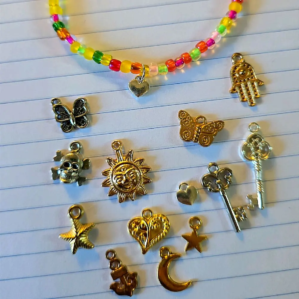 Custom Boho Seed Bead Anklets - Choose Size, Color, Add Heart Charm Dangle or Keep Simple ️