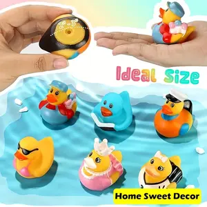 13 pieces of rubber duck Toy, suitable for jeep 2.3 inches in size, inflatable toys for adult collectors, suitable for children and baby gifts, party small gifts, summer beach swimming pool activities available Christmas
