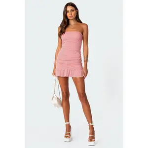 Gaia Gathered Mini Dress Gaia Gathered Mini Dress