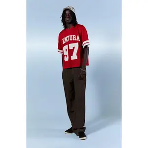 Pacsun Men's Brown Baggy Nylon Track Pants