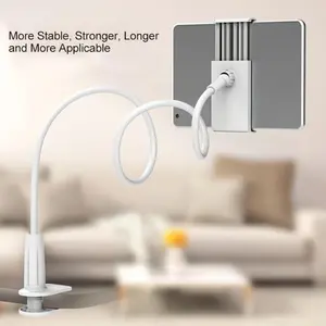 360 Degree Rotating Tablet & Phone Stand, Adjustable Lazy Bed Headrest, Flexible Spiral Base, Perfect for Bedroom Use, Boyfriend Gift, Phone Holder