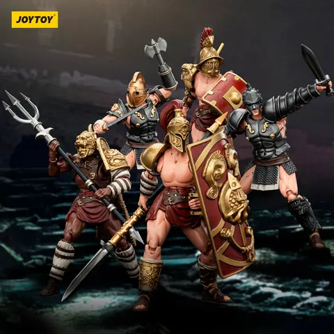JOYTOY Strife 1/18 Action Figures Roman Gladiator Hasta Thraex Dimachaerus Retiarius Secutor Gladiator