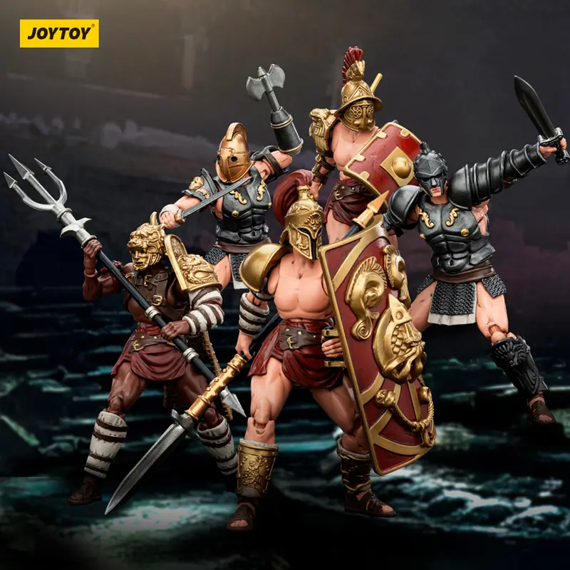 JOYTOY Strife 1/18 Action Figures Roman Gladiator Hasta Thraex Dimachaerus Retiarius Secutor Gladiator