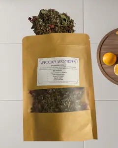 Raspberry leaf, chaste berry, nettle leaf, linden flower, lemon verbena, lemon peel, cinnamon, rose petals, and stevia.  tea organic Beverage