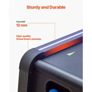 fathersdaygift VEVOR9'RollandScoreClassicArcadeGameTable, withLEDElectronic Scorer TrackLighting, Sound, AutomaticBallReturn, AdultsKidsHomeRecreationGameRoom, 4BallsIncluded