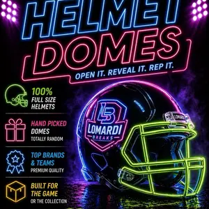 Full-Size NFL Helmet Personal Dome Sports Memorabilia Rips - Pick Your Box