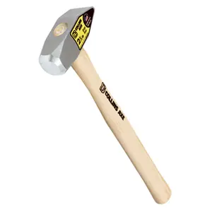 212 MAIN Truper CRP3HC 3 lbs. Drop-Forged Cross Peen Hammer - Drop-Forged Head, Chamfer Face, High Carbon Tempered Steel, Oval Eye Hickory, Replacement Handle, CRP3HC Model