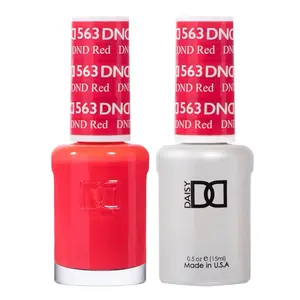 DND 563 Red Gel and Lacquer Duo nail care nail art color