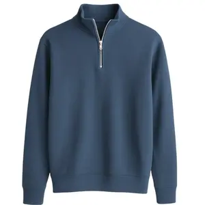 Classic Ribbed Quarter-Zip Pullover