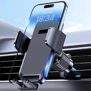 Car Phone Holder Mount, Super Stable Air Vent Cell Phone Car Mount with 2025 Metal Hook Clip, 360 °       Rotation,One Button Release for iPhone, Galaxy, Google, and All Other Smartphones