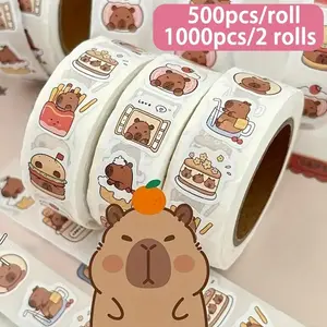 500/1000pcs Kabibara Stickers for Laptops, Scrapbooks, Phones, Cellphone, Skateboards & Guitars - DIY Decorative Holiday Gift Cards Cute Stickers