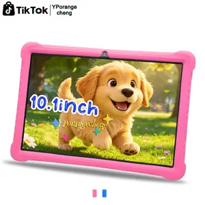 Summer New 10.1 Inch Smart Tablet, 5G Dual-band WiFi, HD Touch Screen, Dual Cameras, Full Shockproof Case, Office Study & Entertainment All-in-One, Unisex, Ideal Gift for Easter, Halloween, Christmas & Birthday, Blue & Pink Available, No Power Adapter