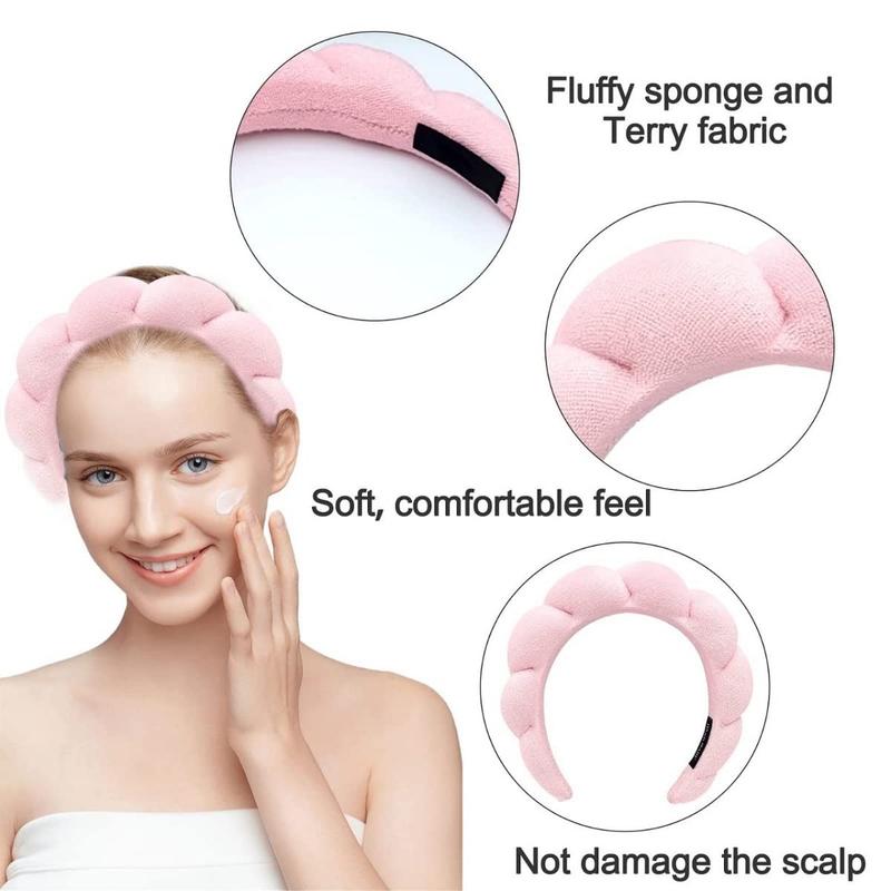 LMMAKE Spa Headband with 2 Wristbands Ultra-Absorbent Puffy Terry Cloth Non-Slip Inner Grip for Dry Hair Facial Cleansing Makeup Skincare Routines Home Spas Morning Prep Beauty Treatments Women's Practical Skin Care LMMAKE Spa Headband with 2 Wristbands Ultra-Absorbent Puffy Terry Cloth Non-Slip Inner Grip for Dry Hair Facial Cleansing Makeup Skincare Routines Home Spas Morning Prep Beauty Treatments Women's Practical Skin Care