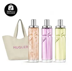MUGLER | Starlicious Fragrance Mists Collection | Berry Licorice, Pistachio Praline, Pineapple Musk | 75ml (2.5 oz) | Discovery Set 3 x 10ml