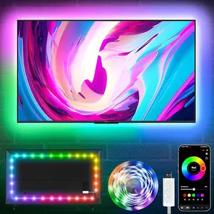 New Deal - LED Lights for TV, 16.5ft TV led Backlight for 45-75 Inch TVs RGB TV Backlight Behind Music Sync Smart APP & Button Control TV LED Strip Lights USB Powered for Bedroom/Gaming
