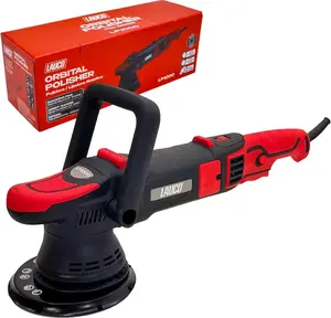 LAUCO Rotary and Gear Driven Orbital Polisher 1200W - 1000W with 6-Inch Backing Pad, 6-Speed Variable Control, High Torque Machines for Car Detailing, Paint Correction, Waxing, Buffing & Polishing