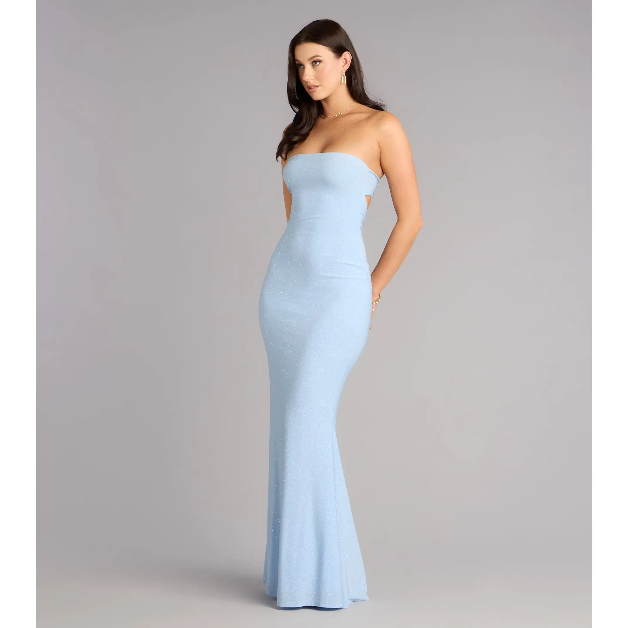 Alaina Glitter Knit Mermaid Dress - TikTok Shop
