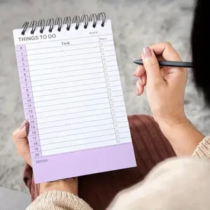 Vibrant Colorful To-Do List Notepad - Daily Planner Notebook with Tear-Off Pages, Portable Organizer for Office, School Stationery, Memos & Tasks, Task Management, English Language, Daily Planner Notebook, Monthly Budget Planner | Vibrant Cover