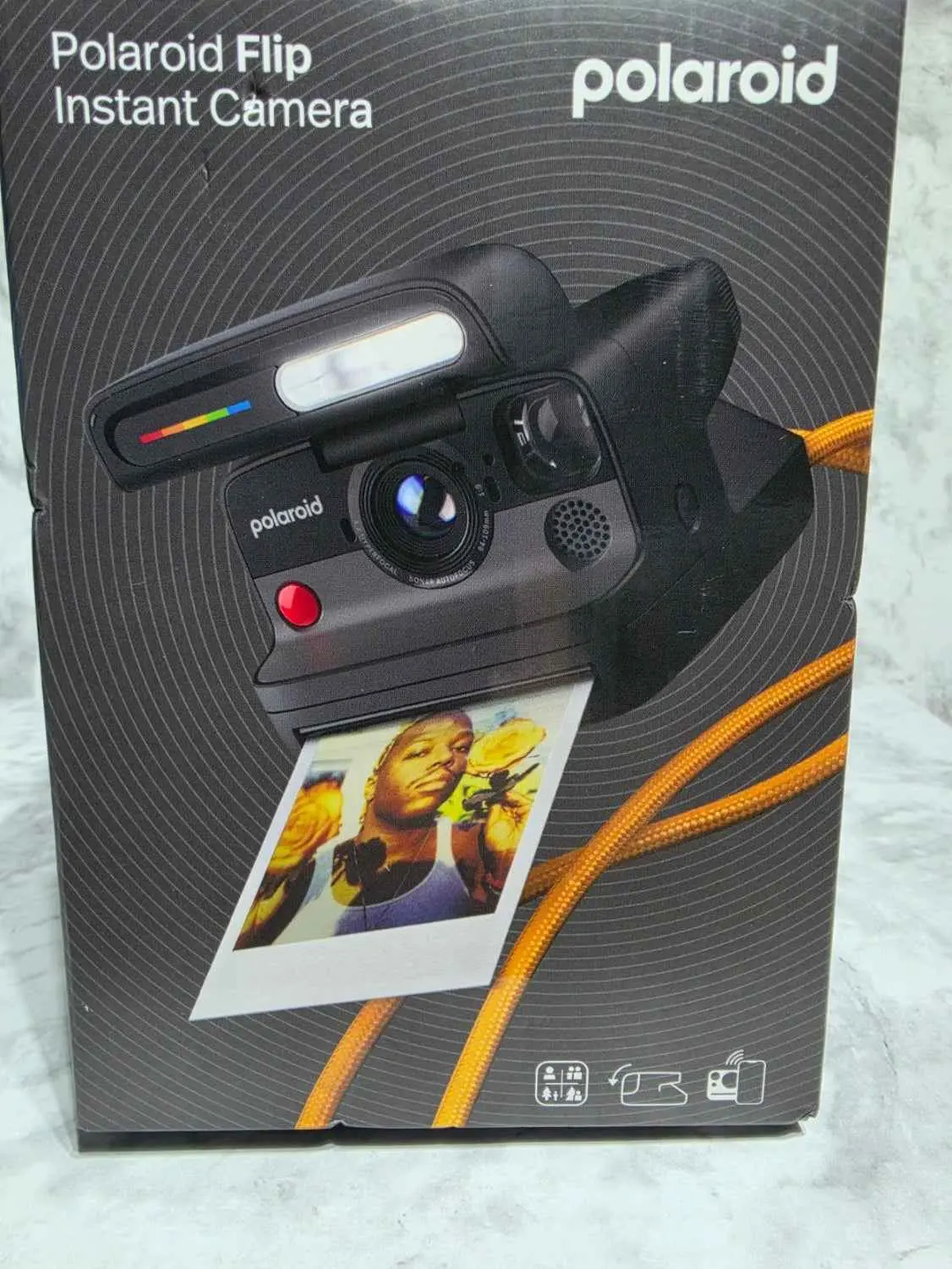 Bluetooth Digital Automatic Polaroid Flip Instant Camera - Black, New in Box