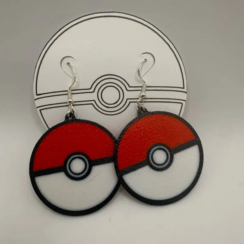 Video Game Earrings 3d Printed Many Varieties - Inspired by Popular Game Icon