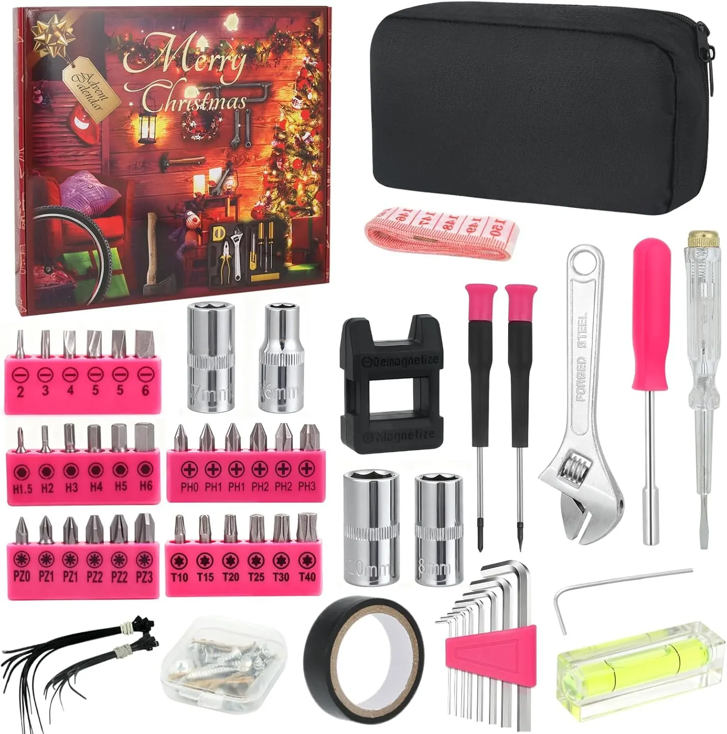 Advent Calendar 2026 Tool Advent Calendar for Adults Teens Men Women 24 Days Christmas Countdown Xmas Holiday Surprise Tool Set Gifts for Adults Men Women