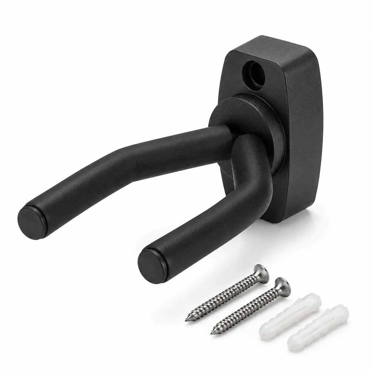 Guitar Wall Mount Hanger, 1pcs/set Guitar Hanger Wall Hook Holder Stand Display Accessory with Screws, Easy to Install Fits All Size Guitars, Bass, Mandolin, Banjo, Ukulele, Guitar Stand Rack