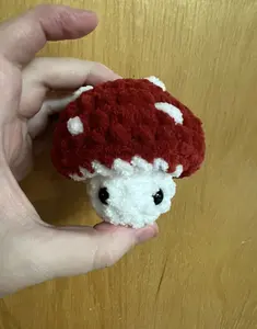 Crochet mushroom pop-it fidget