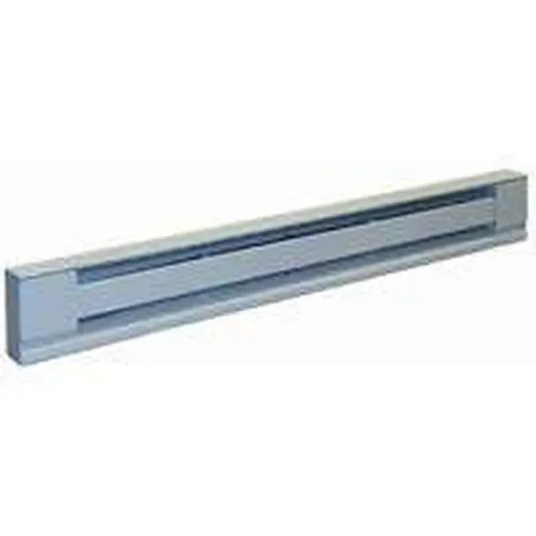 Tpi Corp Baseboard Electric Heater - H2912-060S Model, 1250W (1000 to 1499 W Range), Steel & Aluminum Construction, 22 Gauge Steel, 20 Gauge Junction Boxes
