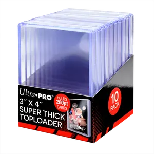 3" x 4" Clear Super Thick 260PT TOPLOADER® Sleeves (10ct)