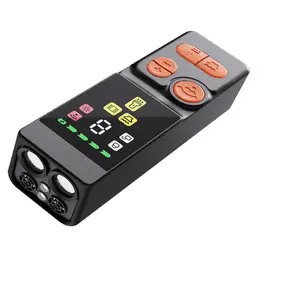 Golipal 4-Head Ultrasonic Dog Repeller, 0-9 Adjustable Frequency Dog Training Device, 23-41kHz High & Low Frequency, Flashlight + Strobe + Vibration