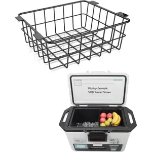 Wire Basket for Ninja  Hard Cooler & Wheeled Cooler - Heavy-Duty Organizer Rack for Efficient Storage, Dry-Goods Basket for Perfect for Camping Trips or Outdoor Parties,