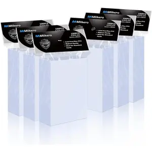 600 Counts Card Sleeves TopLoaders for Trading Cards,Soft Clear Baseball Card Sleeve,Sturdy Trading Cards Sleeves, Plastic Card Protector for Standard Cards Fit for MTG,Football Card Sports Cards