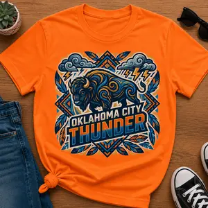Oklahoma City Basketball Shirt, Retro OKC Basketball Fan Tee, Vintage Buffalo Basketball Graphic Shirt, Game Day Sports Gift, Western Style Basketball Tee