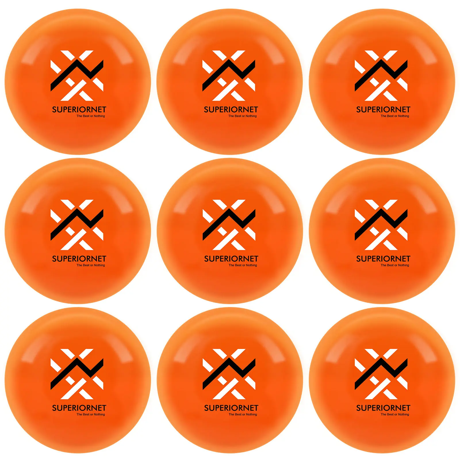 Superiornet 9 Pack 3" Weighted Training Baseballs & Softballs / 16 oz Heavy Balls for Hitting and Pitching