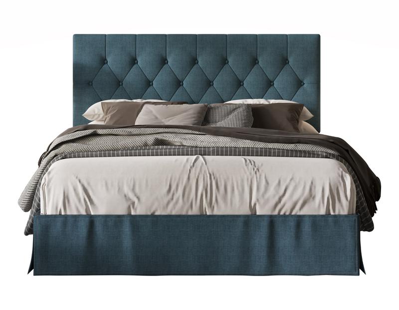 Favorer Billy Tufted Upholstered Platform Bed - Wingback or Non-Wingback, Available in Multiple Sizes, Classic Design