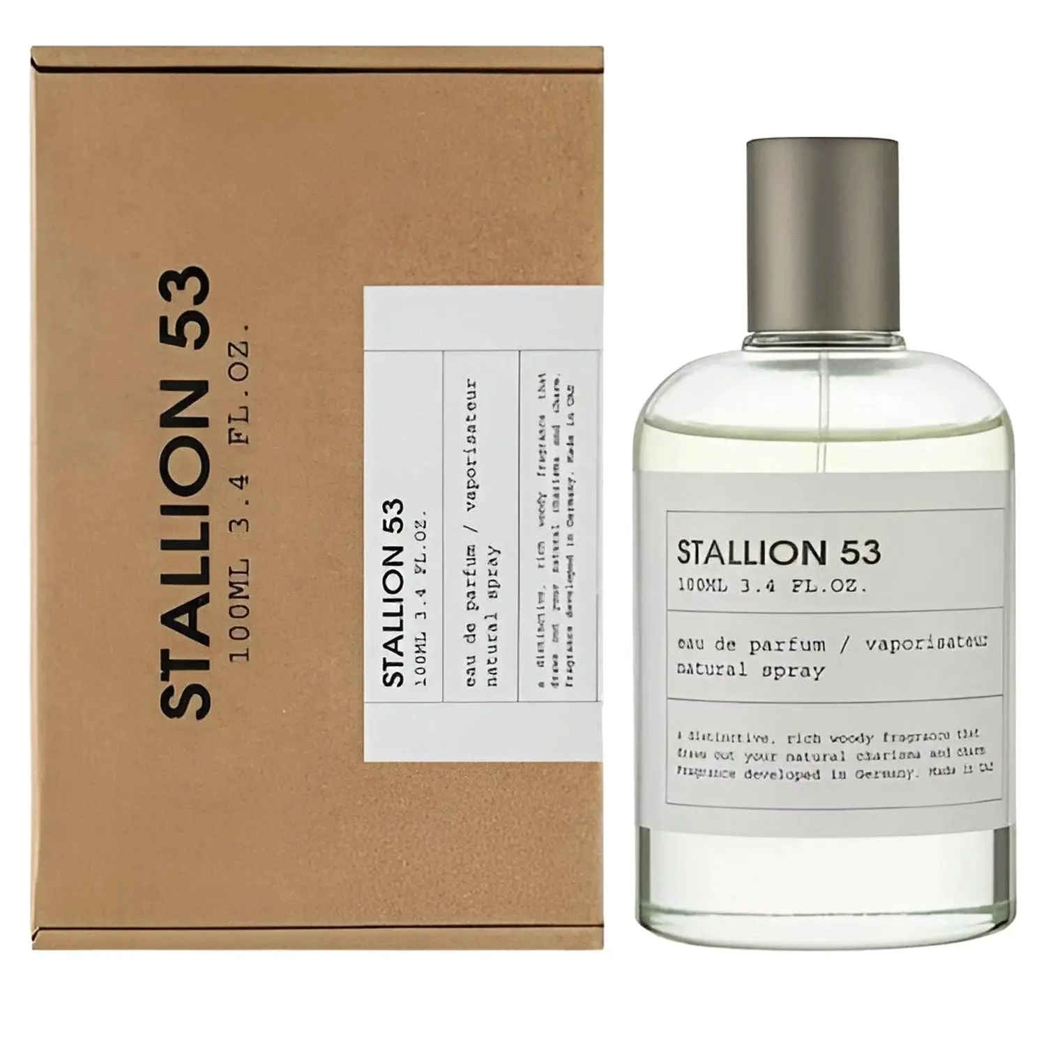 Stallion 53 Unisex Eau De Parfum, 100ml (3.4 fl oz) - Amber, Woody, Musk, Spicy, Bold Fragrance for Beauty & Personal Care
