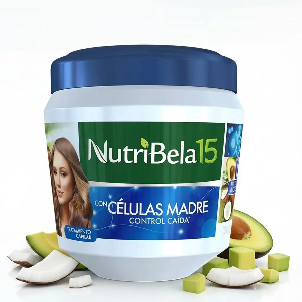 Nutribela 15  Tratamiento con Tecnologia  celulas madres control caida 450 gr