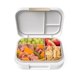 Bentgo Modern 4 Compartment Bento Style Leak-Resistant Lunch Box - White