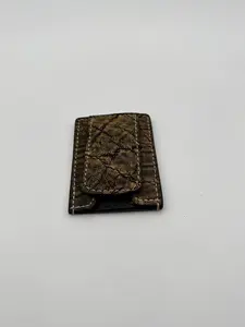 Elephant Antique Saddle Safari Money Clip Wallet - Stylish & Functional Design for Everyday Use
