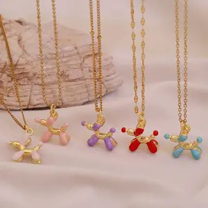 Collar Colgante de Perro 3D de Acero Inoxidable.