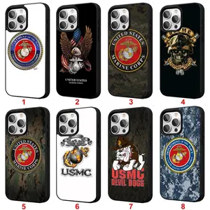 USMC (U.S. Marine Corps) Phone Case — Compatible with iPhone 11–17 Pro Max/Plus Series and Samsung Galaxy S23– Series