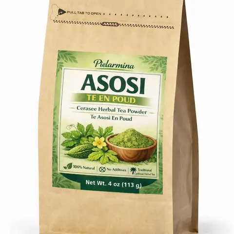 Haitian Cerasee Flavor Convenient Instant Beverage Powder, 4 oz (227g) Caffeine-Free Unsweetened Fruit & Herbal Tea Mix, Herbal Tea Ready, Daily Wellness Drink, 24-Month Shelf Life
