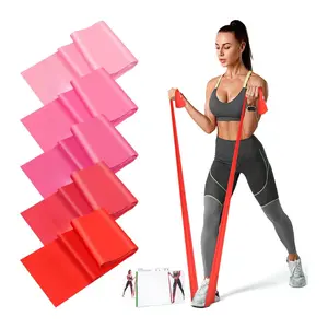Resistance Bands, 5 Pcs Exercise Bands Elastic Stretch Bands for Fitness Yoga Pilates Stretching Strength Training, Workout Bands for Women and Men Home Gym