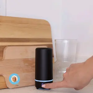 AirMoji by MojiLife black, & 3 scents Fresh Lime &Coconut,  Poolside,  Tahitian Sunset