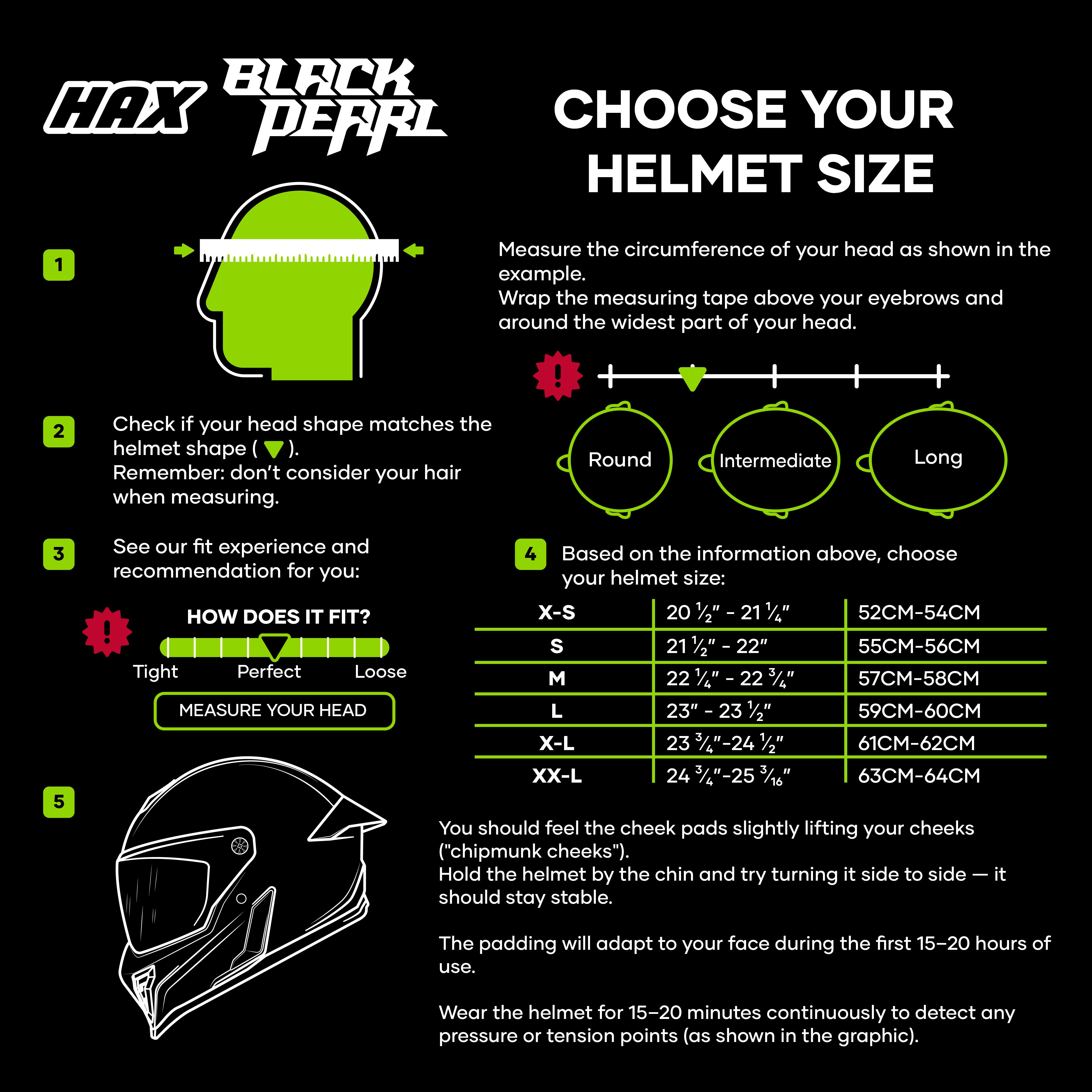 HAX Black Pearl Full Face Adult Motorcycle Helmets for Men with Pinlock Ready DOT ECE R.22.06 Approved Double-Certified Helmets comfortable fits