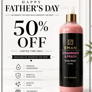 EMANS BY TTONE – Strawberry & Peach Body Wash  Unisex his and hers